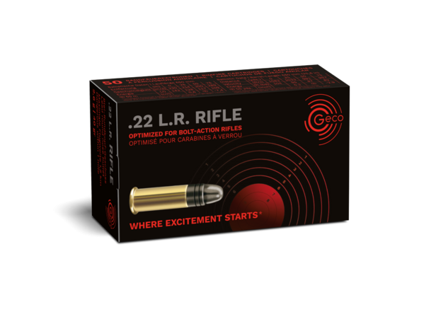 Нарезни патрони Geco Rifle - кал. 22 LR, 2.6g/40gr
