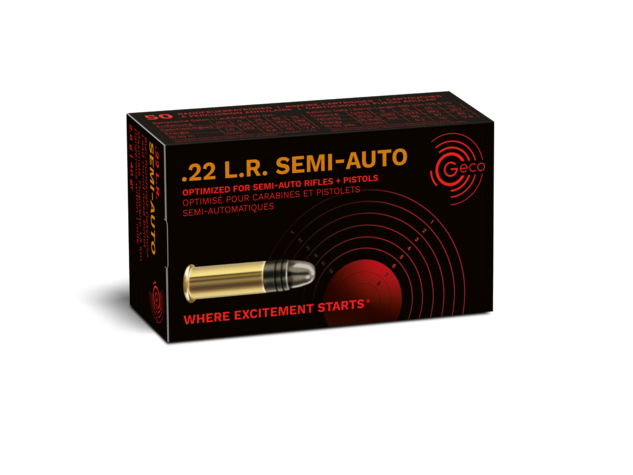 Нарезни патрони Geco Semi-Auto - кал. 22 LR, 2.6g/40gr