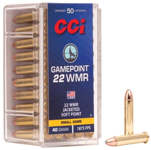 Нарезни патрони CCI JSP Gameрoint - кал. 22 WMR, 2.6g/40gr