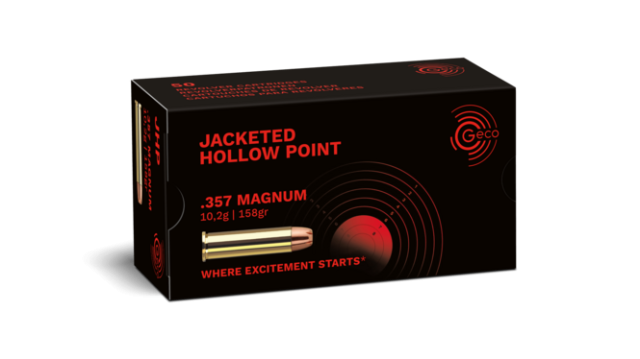 Патрони за късо нарезно оръжие Geco JHP - кал. 357 Magnum, 10.2g/158gr
