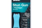Електрошок с мини фенер Sabre Turquoise 120lum