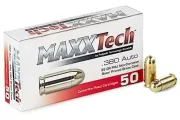 Патрони за късо нарезно оръжие 9x17 .380 ACP FMJ brass MaxxTech
