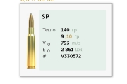 Патрони Sellier&Bellot 6.5x55SE SP 140gr