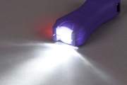 Електрошок с мини фенер Sabre Purple 120lum